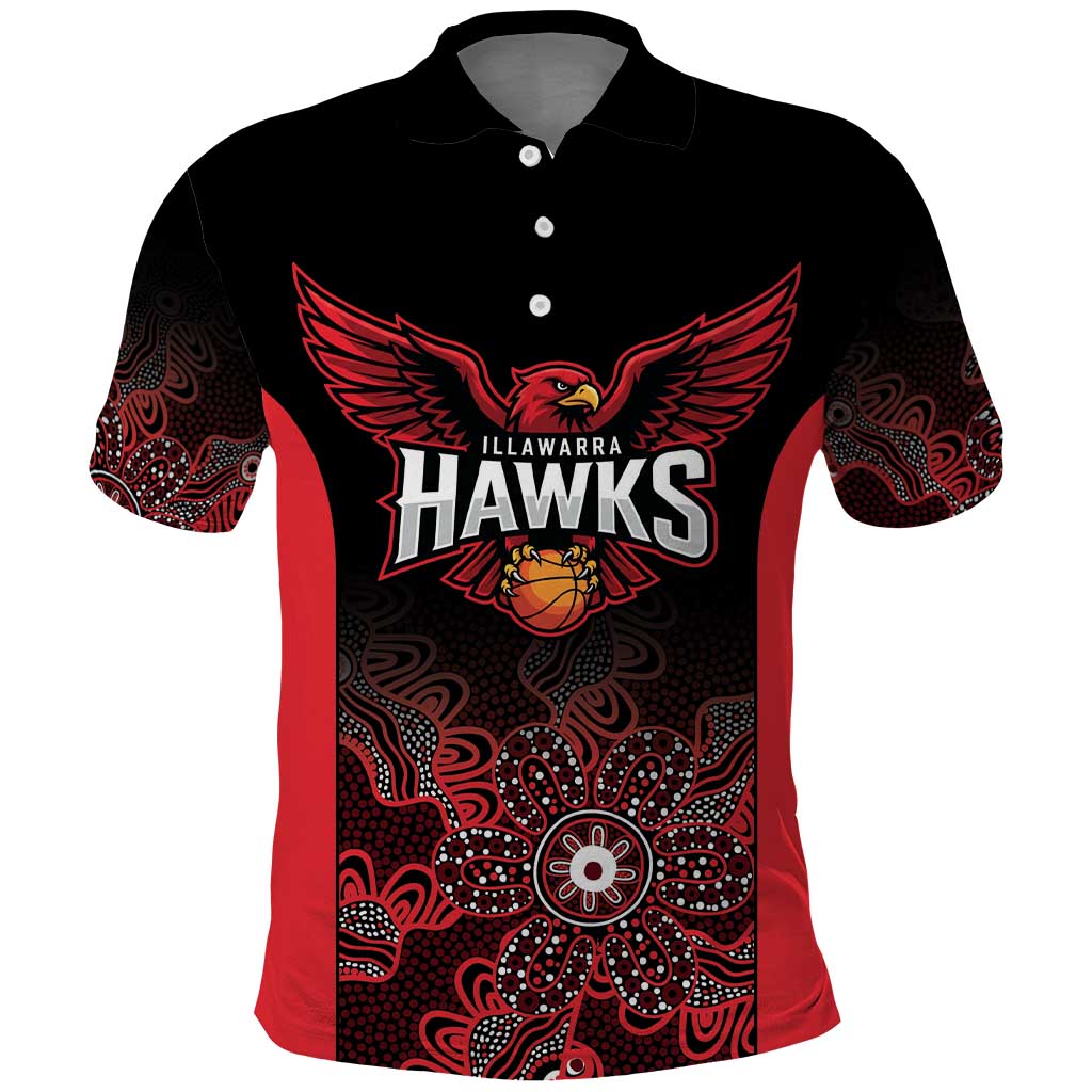 Basketball Custom Illawarra Polo Shirt Simple Australian Dot Art - Aussie Hoodie