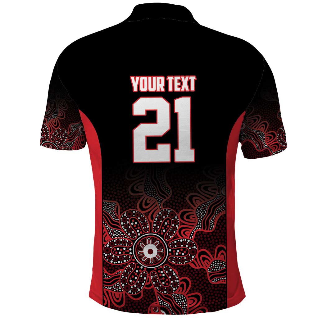 Basketball Custom Illawarra Polo Shirt Simple Australian Dot Art - Aussie Hoodie