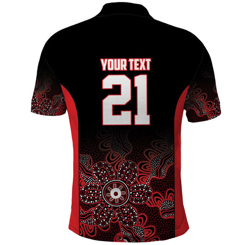 Basketball Custom Illawarra Polo Shirt Simple Australian Dot Art - Aussie Hoodie
