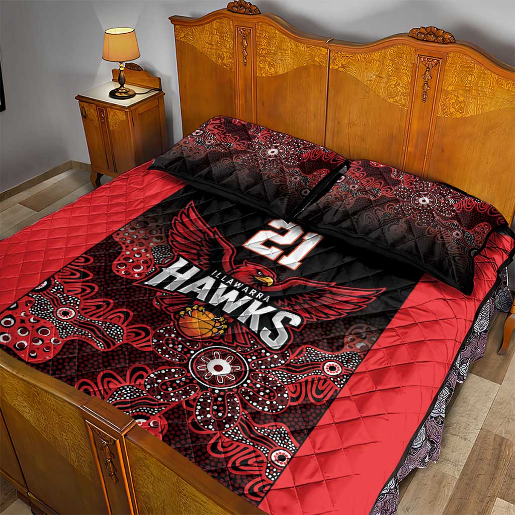 Basketball Custom Illawarra Quilt Bed Set Simple Australian Dot Art - Aussie Hoodie