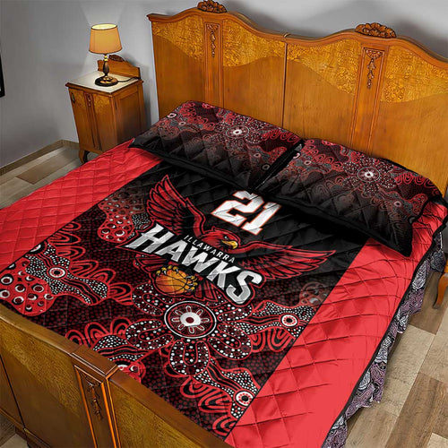Basketball Custom Illawarra Quilt Bed Set Simple Australian Dot Art - Aussie Hoodie