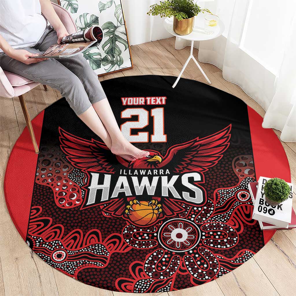 Basketball Custom Illawarra Round Carpet Simple Australian Dot Art - Aussie Hoodie