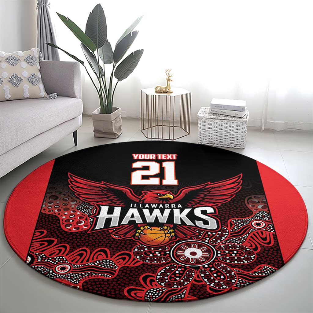 Basketball Custom Illawarra Round Carpet Simple Australian Dot Art - Aussie Hoodie