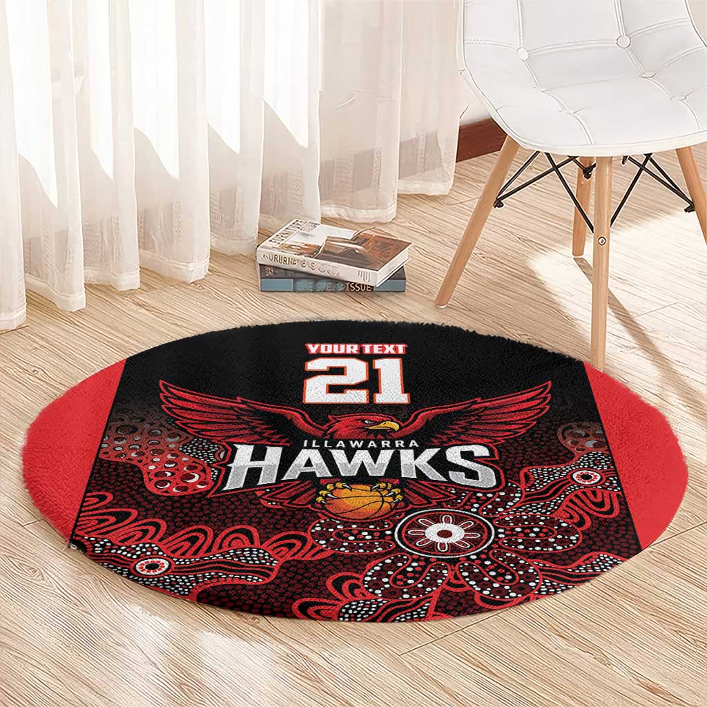 Basketball Custom Illawarra Round Carpet Simple Australian Dot Art - Aussie Hoodie