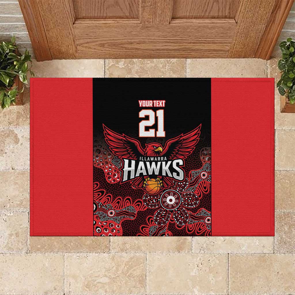 Basketball Custom Illawarra Rubber Doormat Simple Australian Dot Art - Aussie Hoodie