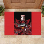 Basketball Custom Illawarra Rubber Doormat Simple Australian Dot Art - Aussie Hoodie
