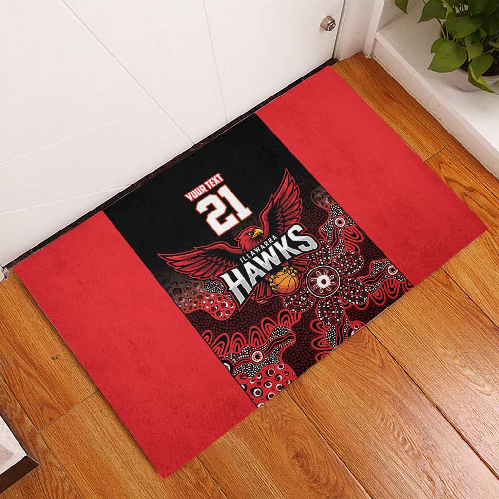 Basketball Custom Illawarra Rubber Doormat Simple Australian Dot Art - Aussie Hoodie