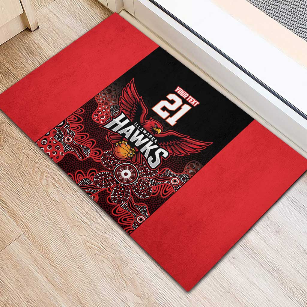 Basketball Custom Illawarra Rubber Doormat Simple Australian Dot Art - Aussie Hoodie