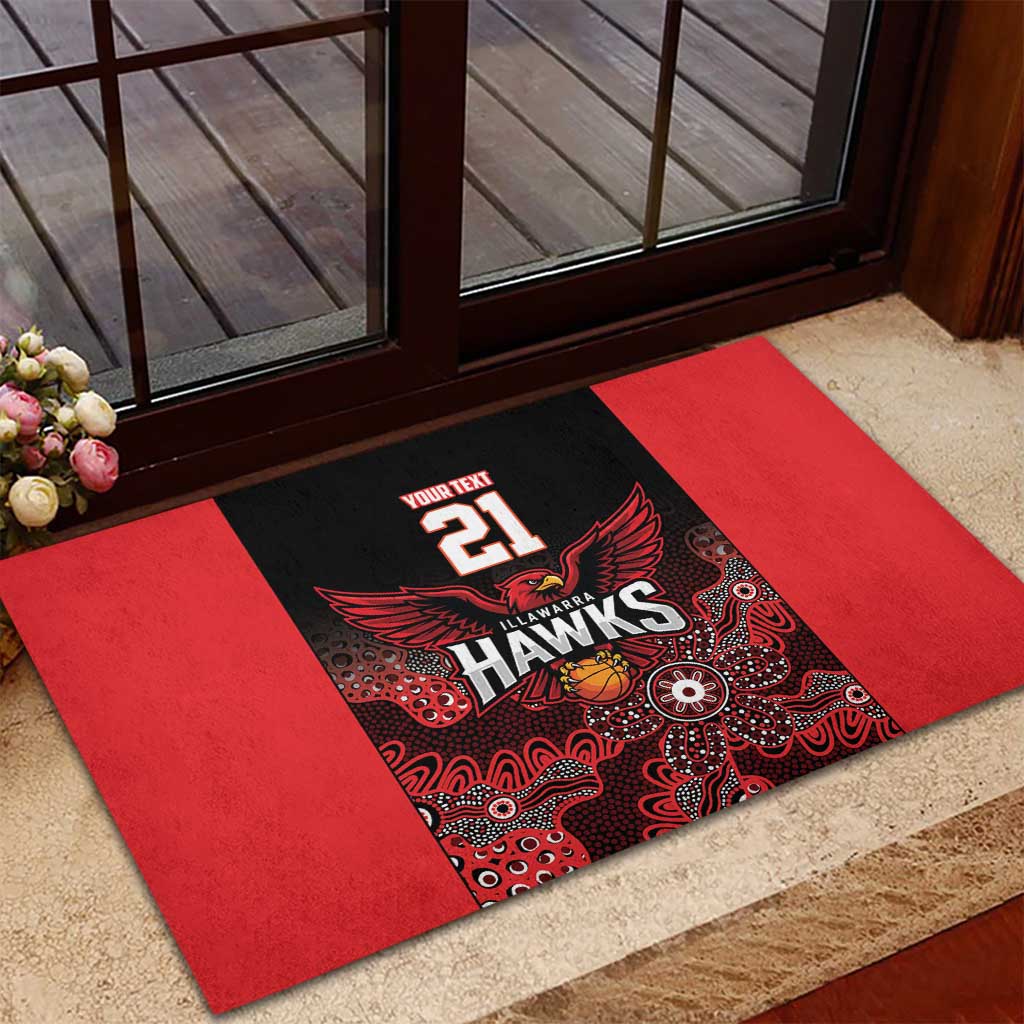 Basketball Custom Illawarra Rubber Doormat Simple Australian Dot Art - Aussie Hoodie