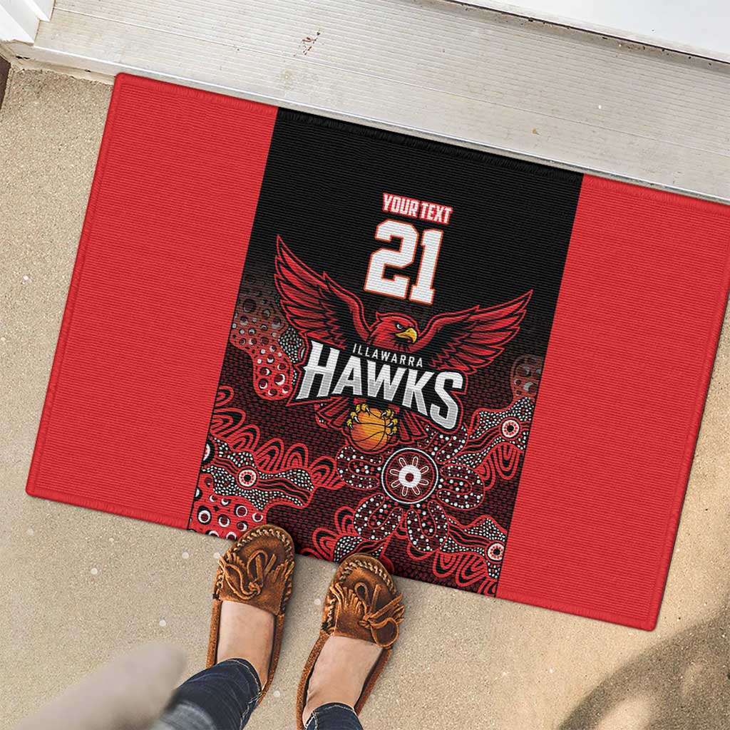 Basketball Custom Illawarra Rubber Doormat Simple Australian Dot Art - Aussie Hoodie