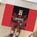Basketball Custom Illawarra Rubber Doormat Simple Australian Dot Art - Aussie Hoodie