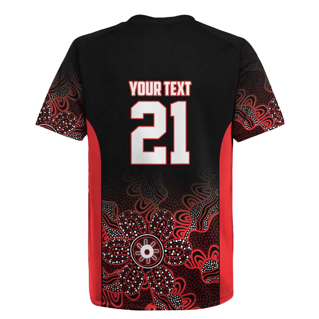Basketball Custom Illawarra Rugby Jersey Simple Australian Dot Art - Aussie Hoodie