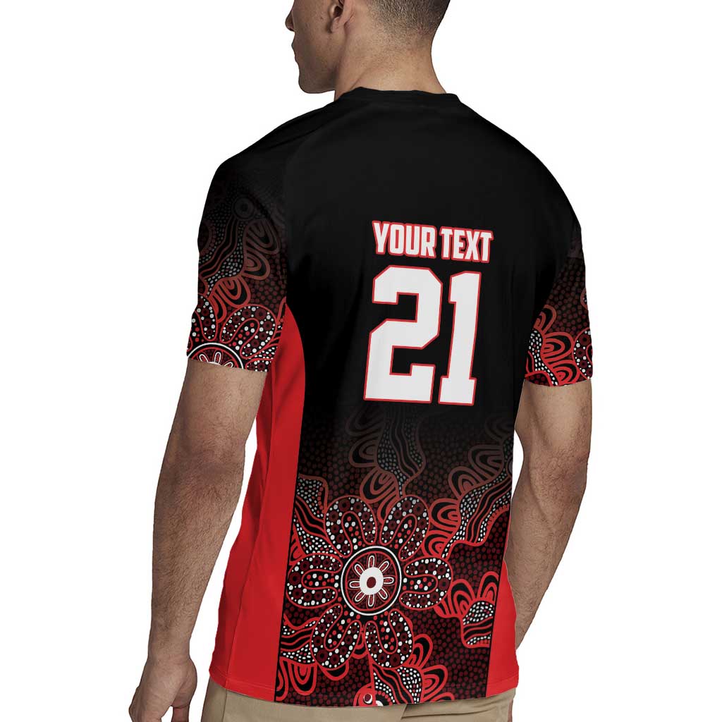Basketball Custom Illawarra Rugby Jersey Simple Australian Dot Art - Aussie Hoodie