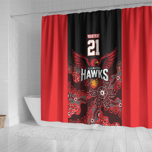 Basketball Custom Illawarra Shower Curtain Simple Australian Dot Art - Aussie Hoodie