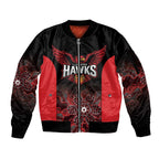 Basketball Custom Illawarra Sleeve Zip Bomber Jacket Simple Australian Dot Art - Aussie Hoodie