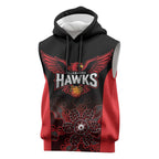 Basketball Custom Illawarra Sleeveless Hoodie Simple Australian Dot Art - Aussie Hoodie