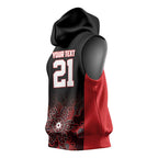 Basketball Custom Illawarra Sleeveless Hoodie Simple Australian Dot Art - Aussie Hoodie