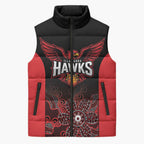 Basketball Custom Illawarra Sleeveless Puffer Jacket Simple Australian Dot Art - Aussie Hoodie