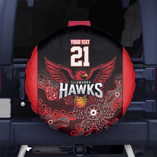 Basketball Custom Illawarra Spare Tire Cover Simple Australian Dot Art - Aussie Hoodie