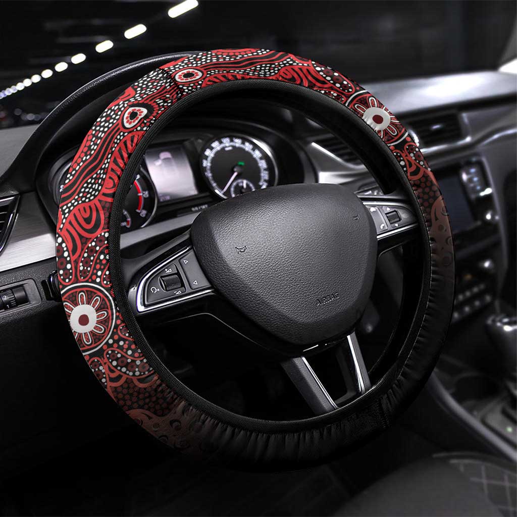 Basketball Illawarra Steering Wheel Cover Simple Australian Dot Art - Aussie Hoodie