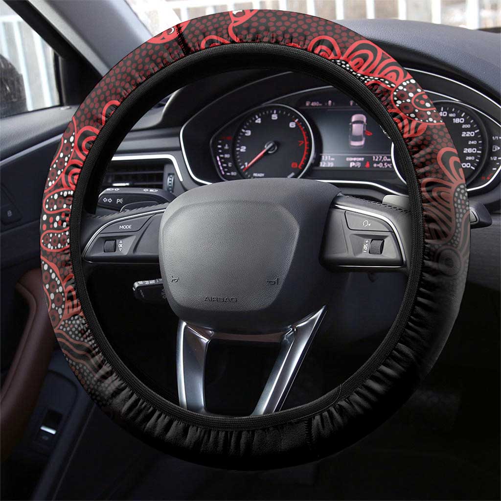 Basketball Illawarra Steering Wheel Cover Simple Australian Dot Art - Aussie Hoodie