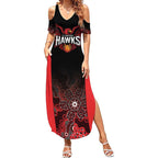 Basketball Custom Illawarra Summer Maxi Dress Simple Australian Dot Art - Aussie Hoodie