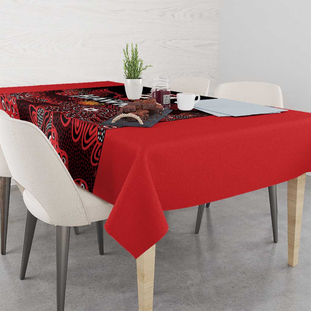 Basketball Custom Illawarra Tablecloth Simple Australian Dot Art - Aussie Hoodie