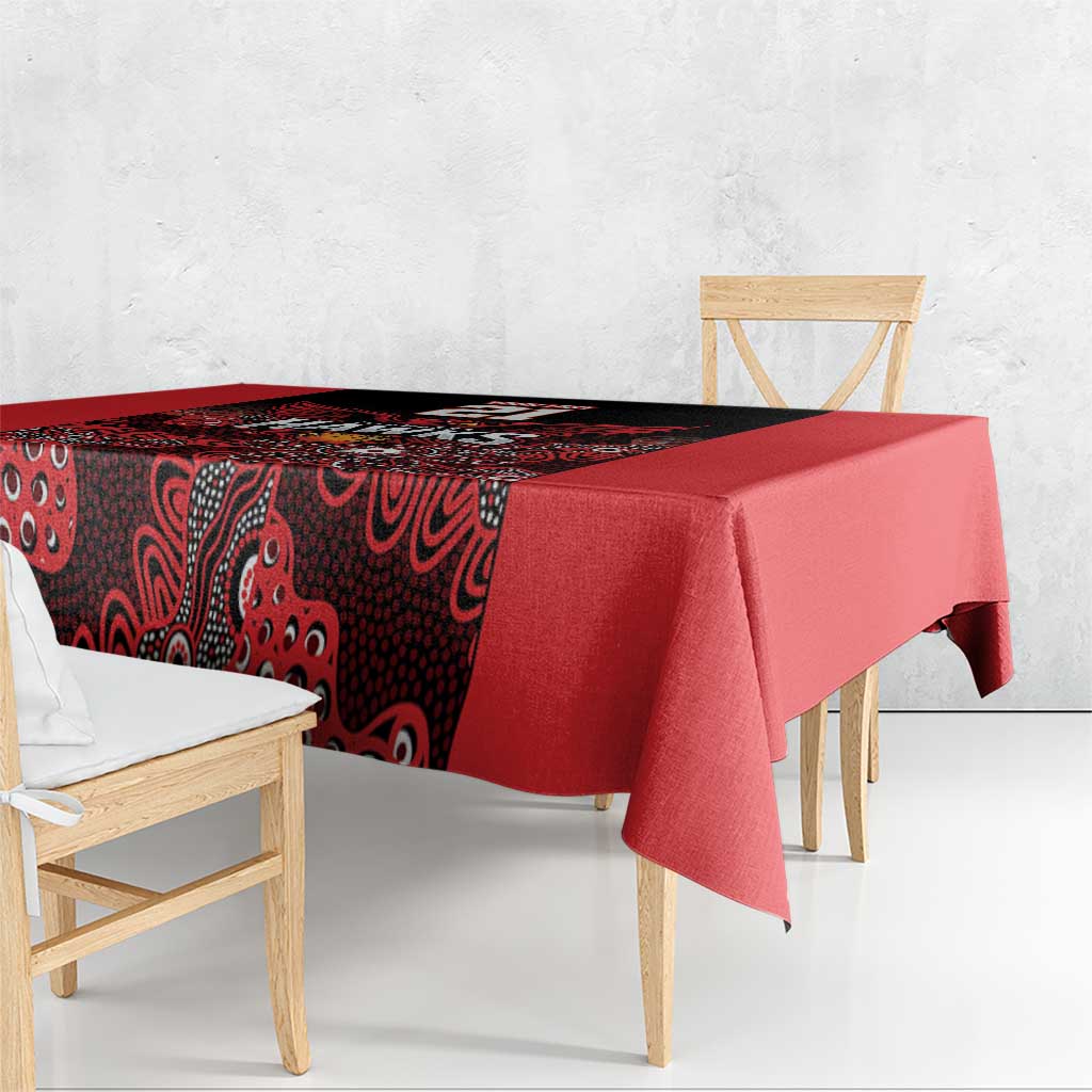Basketball Custom Illawarra Tablecloth Simple Australian Dot Art - Aussie Hoodie
