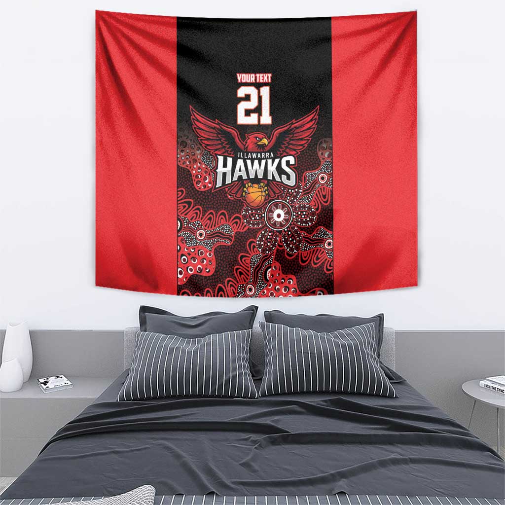 Basketball Custom Illawarra Tapestry Simple Australian Dot Art - Aussie Hoodie