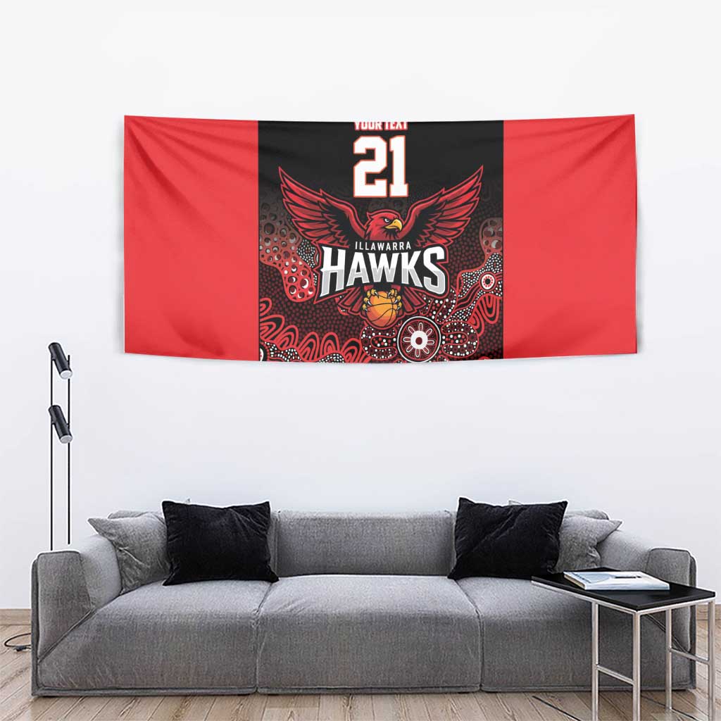 Basketball Custom Illawarra Tapestry Simple Australian Dot Art - Aussie Hoodie