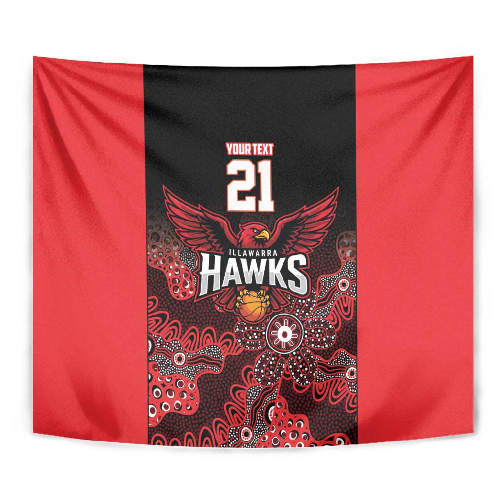 Basketball Custom Illawarra Tapestry Simple Australian Dot Art - Aussie Hoodie