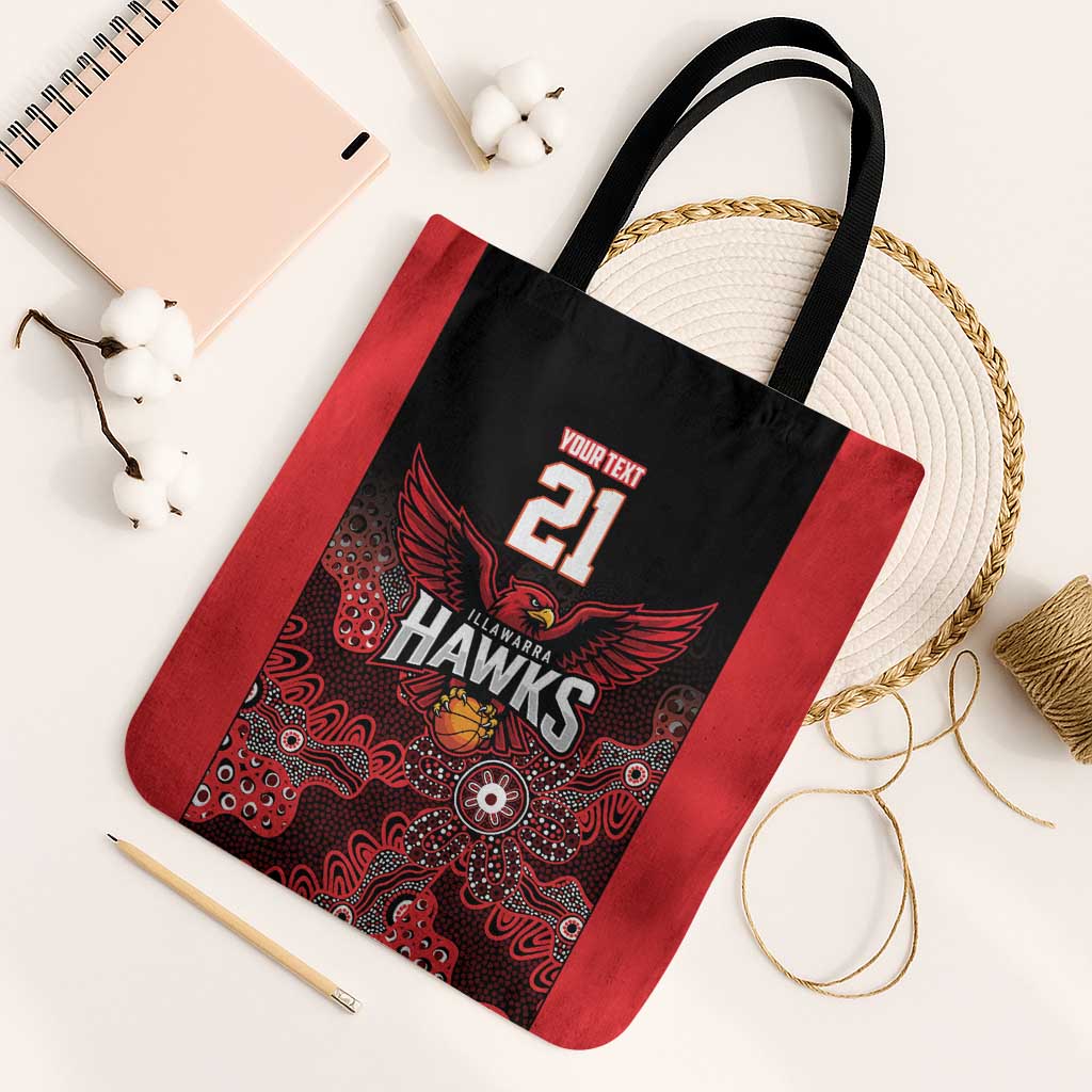Basketball Custom Illawarra Tote Bag Simple Australian Dot Art - Aussie Hoodie