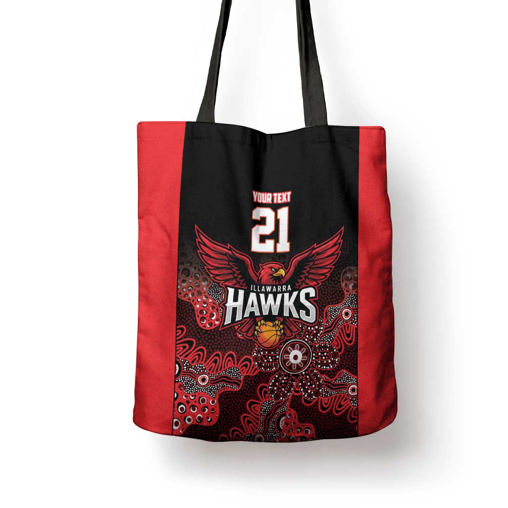 Basketball Custom Illawarra Tote Bag Simple Australian Dot Art - Aussie Hoodie