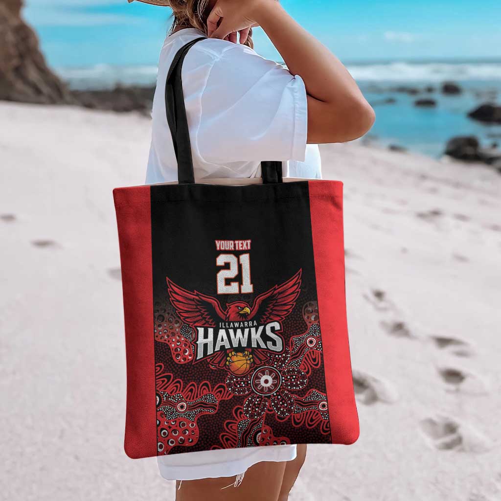 Basketball Custom Illawarra Tote Bag Simple Australian Dot Art - Aussie Hoodie