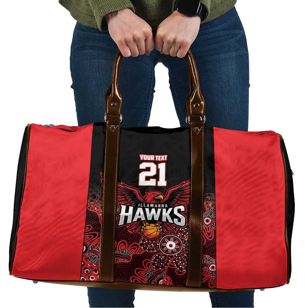 Basketball Custom Illawarra Travel Bag Simple Australian Dot Art - Aussie Hoodie