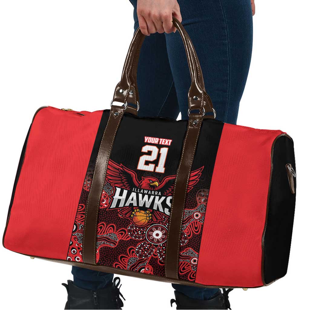Basketball Custom Illawarra Travel Bag Simple Australian Dot Art - Aussie Hoodie