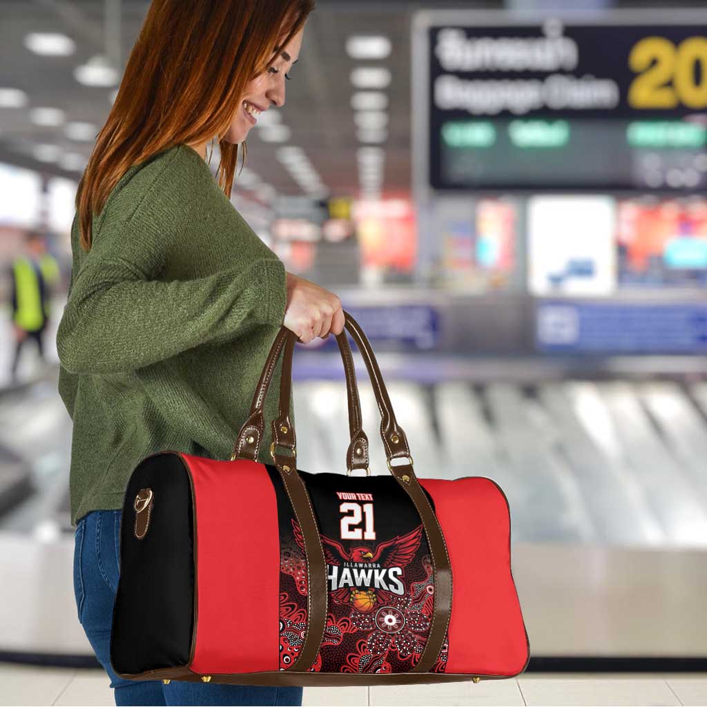 Basketball Custom Illawarra Travel Bag Simple Australian Dot Art - Aussie Hoodie