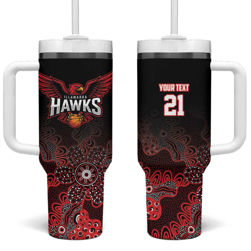 Basketball Custom Illawarra Tumbler With Handle Simple Australian Dot Art - Aussie Hoodie