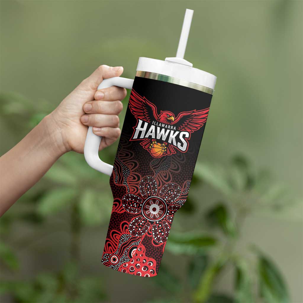 Basketball Custom Illawarra Tumbler With Handle Simple Australian Dot Art - Aussie Hoodie