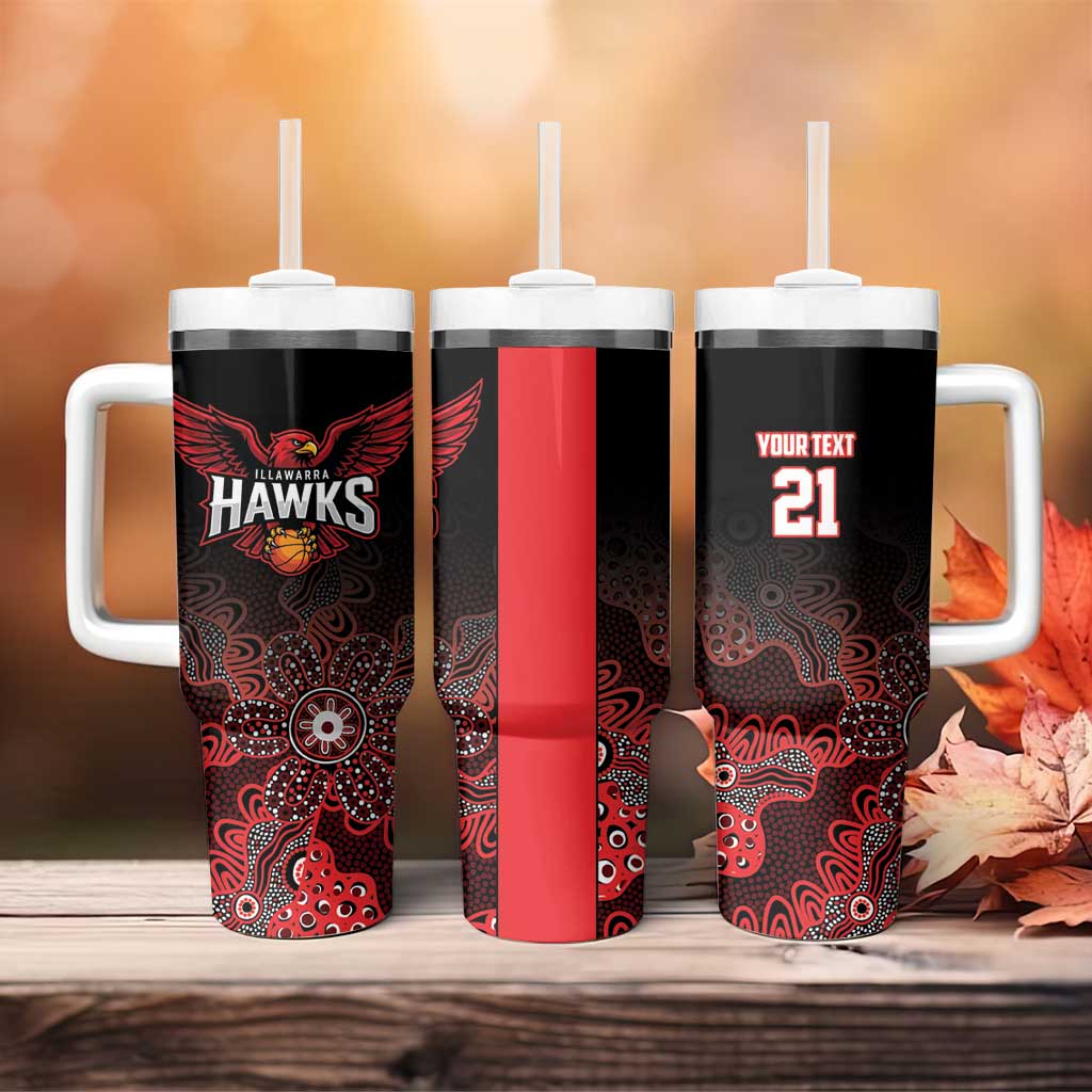 Basketball Custom Illawarra Tumbler With Handle Simple Australian Dot Art - Aussie Hoodie