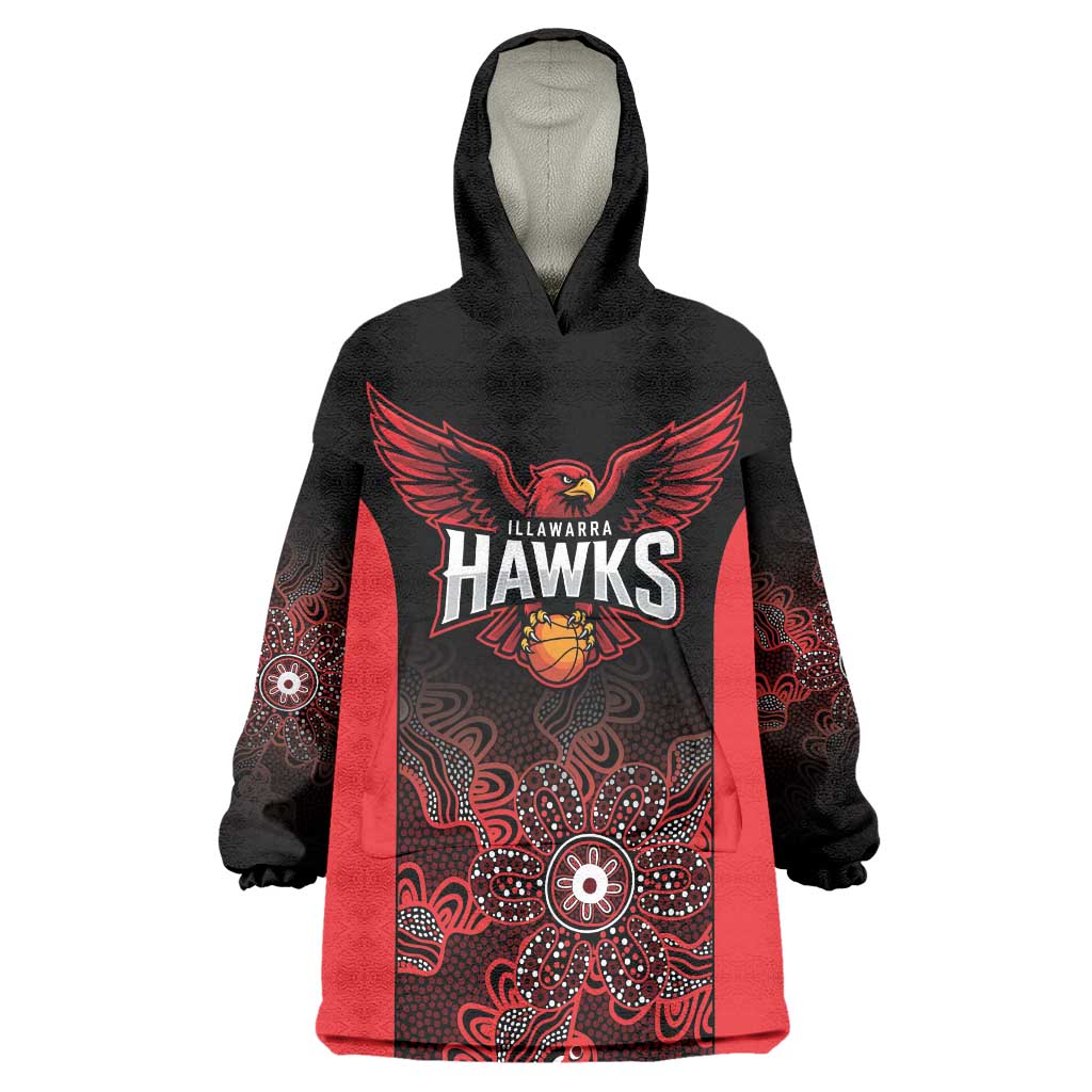 Basketball Custom Illawarra Wearable Blanket Hoodie Simple Australian Dot Art - Aussie Hoodie
