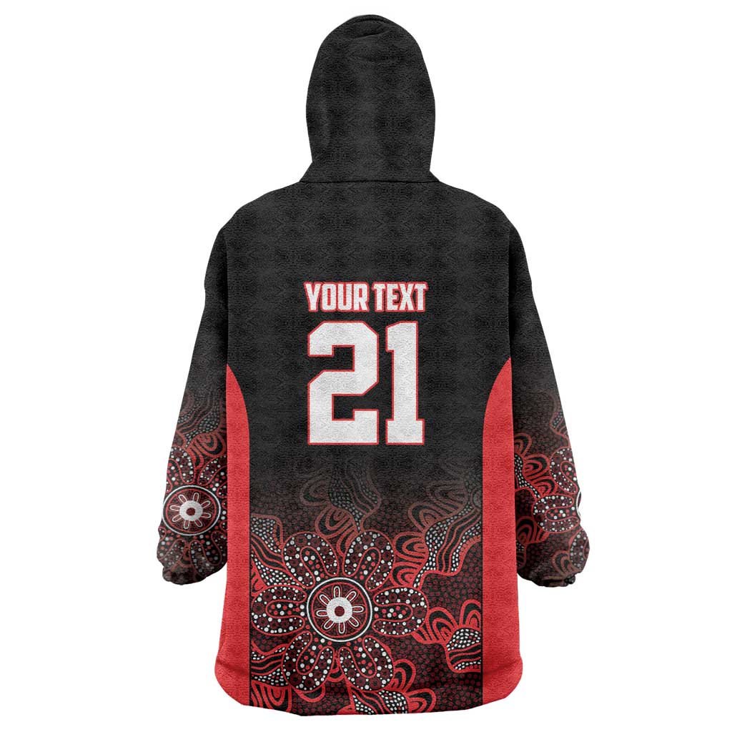 Basketball Custom Illawarra Wearable Blanket Hoodie Simple Australian Dot Art - Aussie Hoodie
