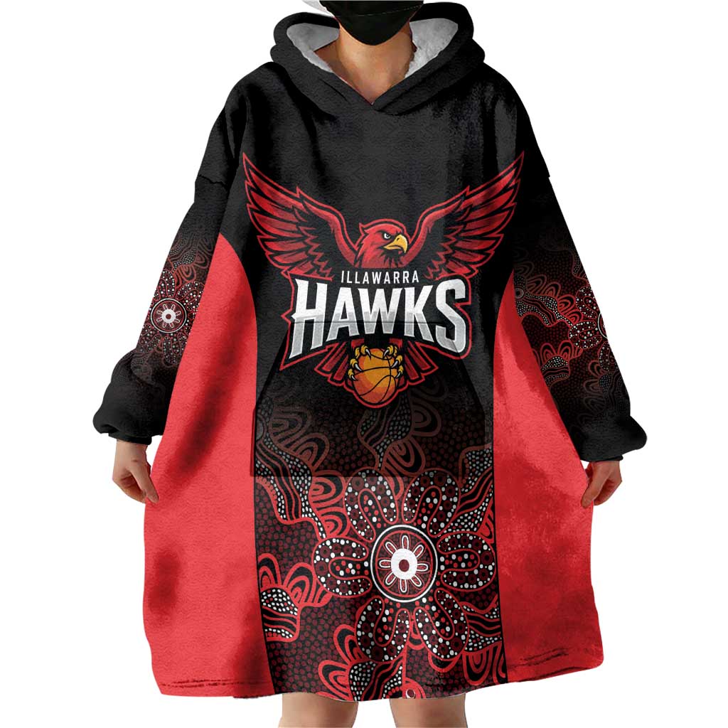 Basketball Custom Illawarra Wearable Blanket Hoodie Simple Australian Dot Art - Aussie Hoodie