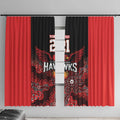 Basketball Custom Illawarra Window Curtain Simple Australian Dot Art - Aussie Hoodie