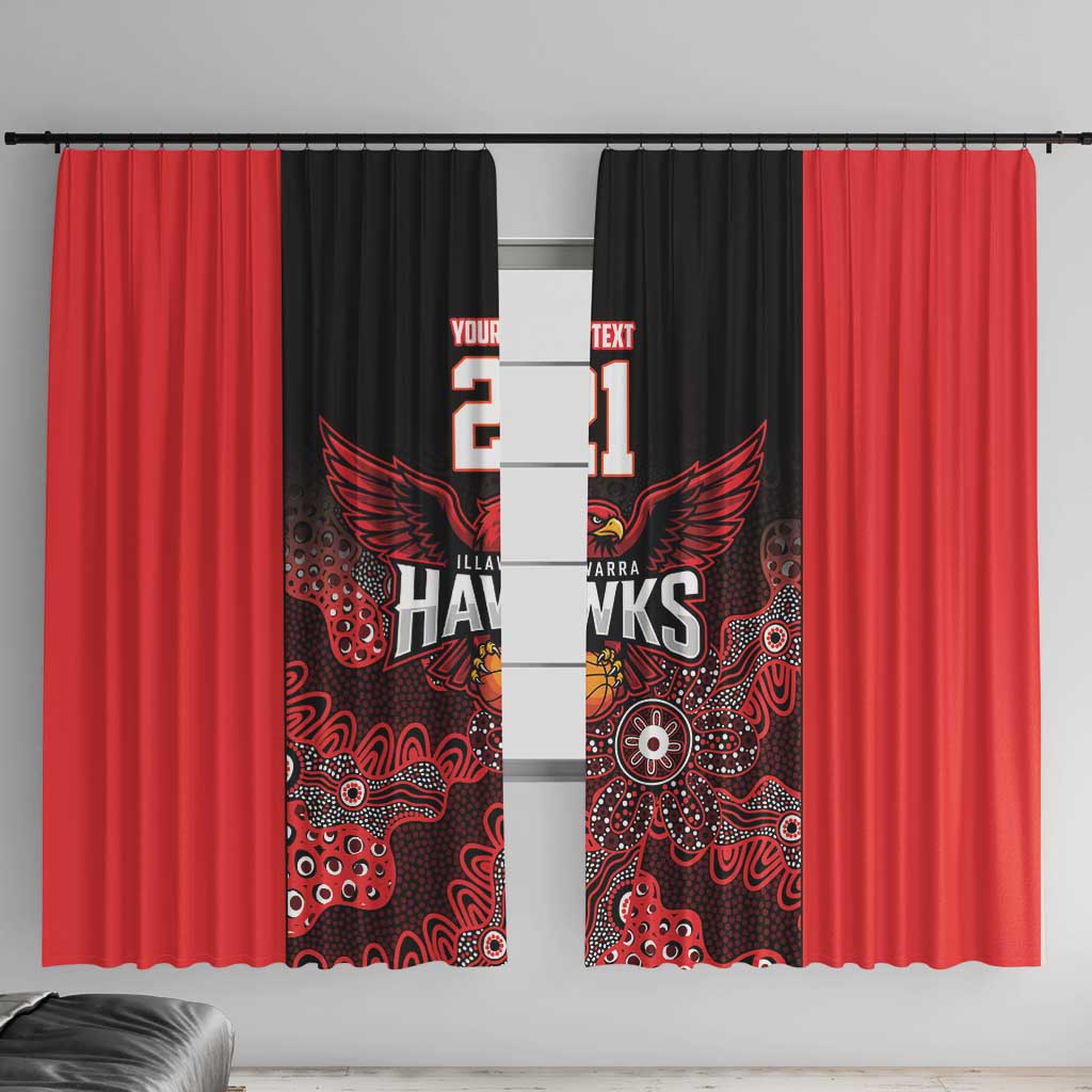 Basketball Custom Illawarra Window Curtain Simple Australian Dot Art - Aussie Hoodie