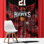 Basketball Custom Illawarra Window Curtain Simple Australian Dot Art - Aussie Hoodie