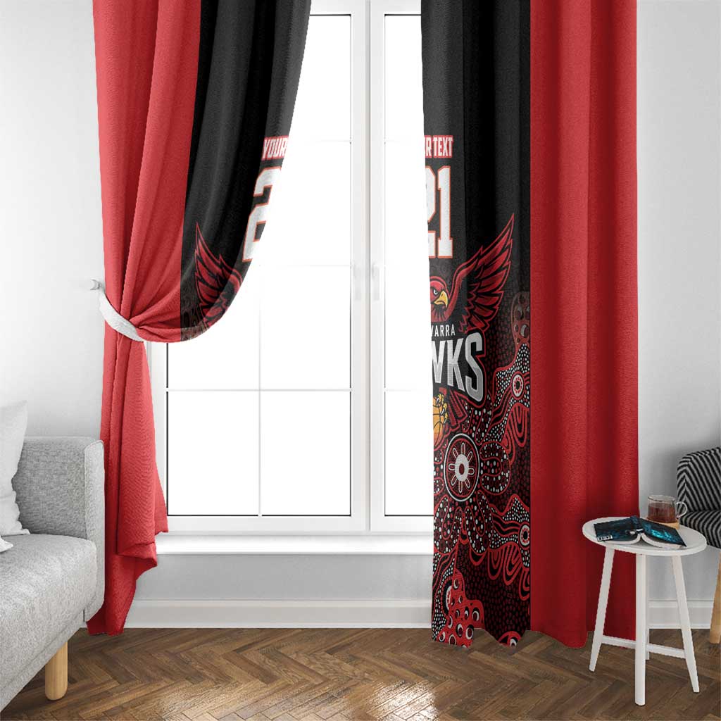 Basketball Custom Illawarra Window Curtain Simple Australian Dot Art - Aussie Hoodie