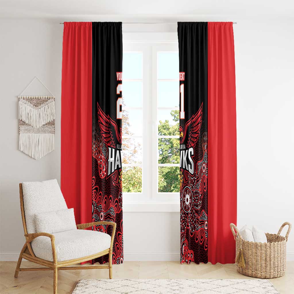Basketball Custom Illawarra Window Curtain Simple Australian Dot Art - Aussie Hoodie