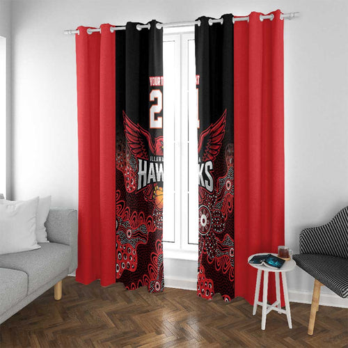 Basketball Custom Illawarra Window Curtain Simple Australian Dot Art - Aussie Hoodie