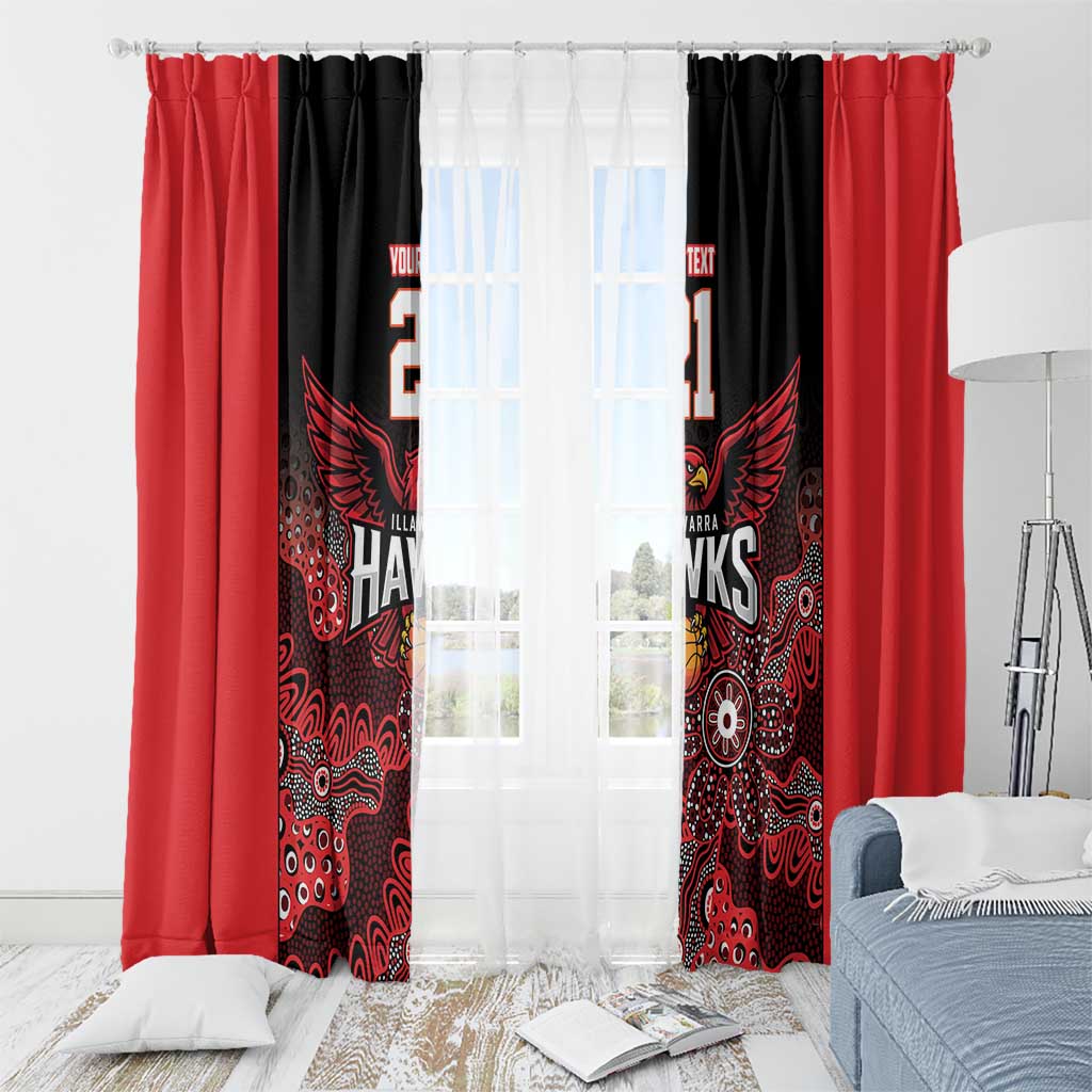 Basketball Custom Illawarra Window Curtain Simple Australian Dot Art - Aussie Hoodie